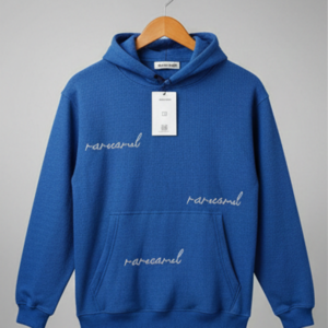 Waffle Thermal Knitted Hood Navy Blue - 10% Cotton
