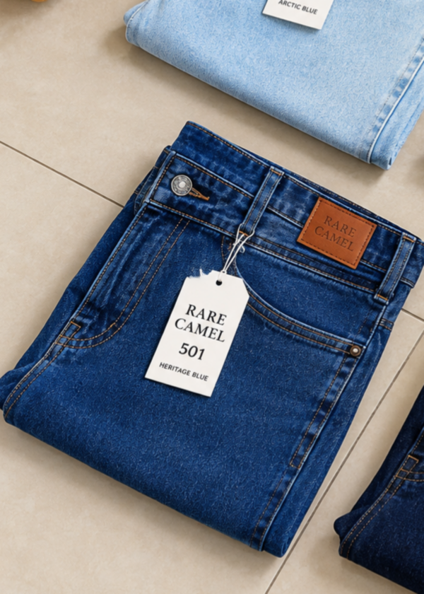 Classic Denim Indigo Jeans by Rare Camel