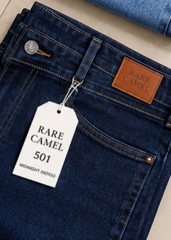 Heritage Midnight Indigo Denim Jeans by Rare Camel