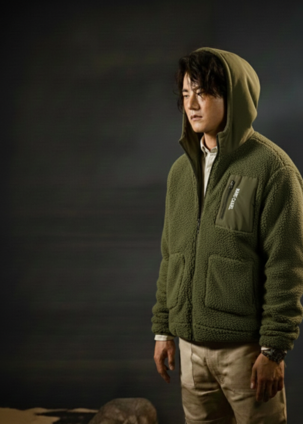 Army Green Heavy Hood by Rare Camel