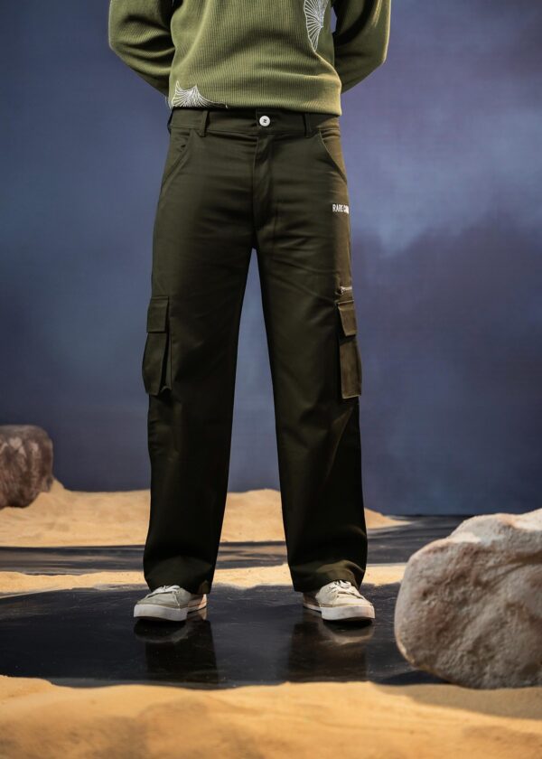Rare Camel Cargo Pants Army Green – main view