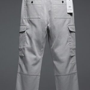 Rare Camel Cargo Pant Light Grey – alternate view