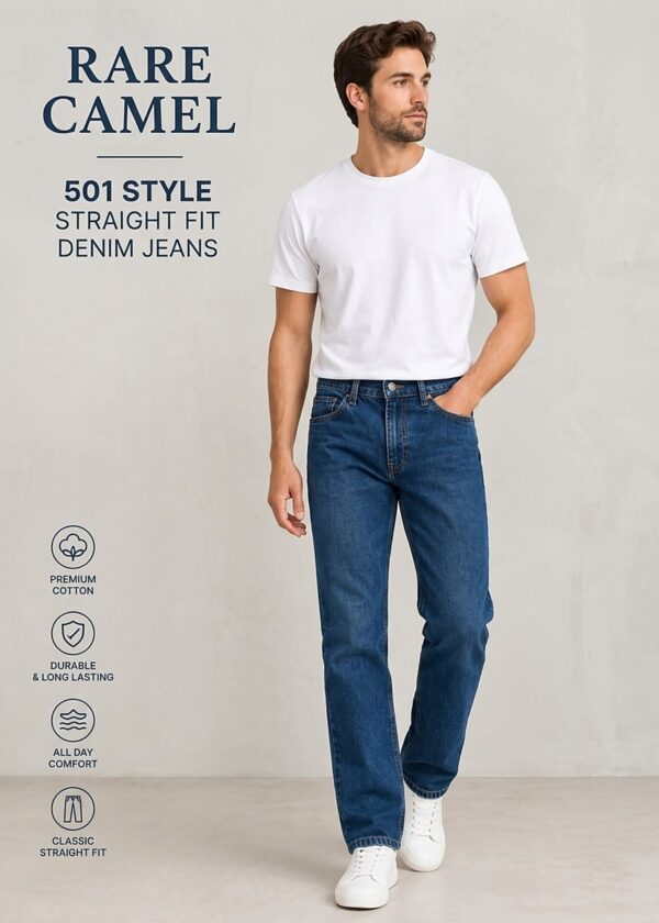 Rare Camel Heritage Ocean Blue Jeans – main view