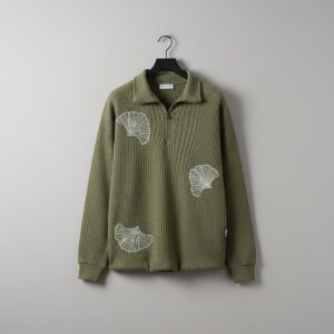 Rare Camel Thermal Waffle Shirt Green – alternate view